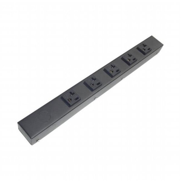 E-Dustry Inc e-dustry EPS-HT01605NV 5 20A Outlet Hardwired Power Strip - 16 in. EPS-HT01605NV